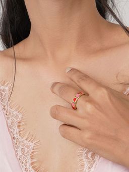 Joker and Witch - Joker & Witch Cara Pink And Red Ring