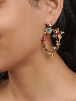Joker and Witch - Joker & Witch Gardenia Bee Motif Earrings