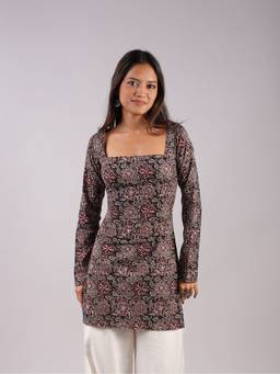 NISHORAMA - Multi-Color Riva Full Sleeved Corset Kurti