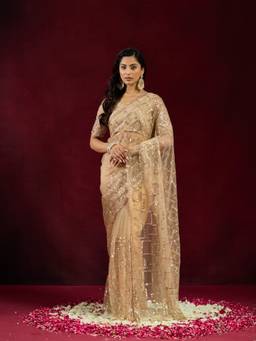 Kasee - Women's Gold Saree