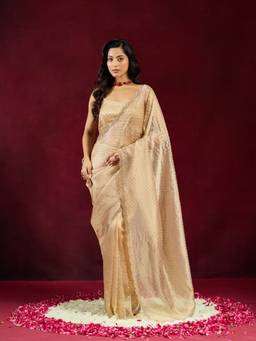 Kasee - Gold Ethnic Motifs Saree