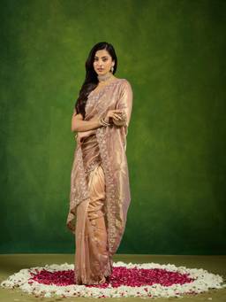 Kasee - Gold Embroidered Saree