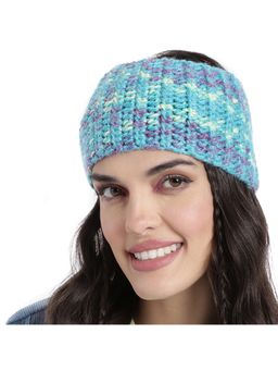 Magic Needles - Women Turquoise Blue Crocheted Woollen Headband