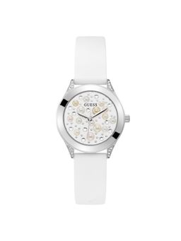 Guess - Women Pearl White Round Dial Analog Watch - GW0381L1 (M)