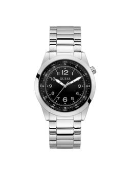 Guess - Men Max Black Round Dial Analog Watch - GW0493G1 (M)