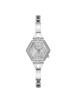 Guess - Women Gb Audrey Silver Tone Tonneau Dial Analog Watch - GW0680L1 (M)