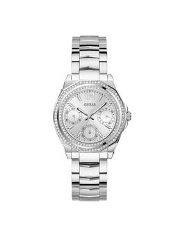 Guess - Women Ritzy Silver Tone Round Dial Analog Watch - GW0685L1 (M)