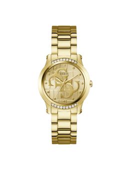 Guess - Women Annette Gold Round Dial Analog Watch - GW0861L2 (M)