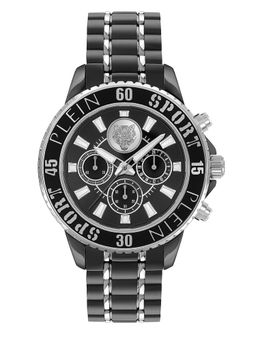 Plein Sport - Men Glam Chrono Black Round Dial Analog Watch - PSMEA0524 (M)