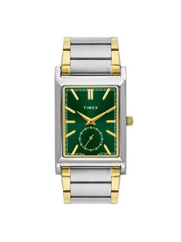 Timex - Trendline Rectangle 21mm Green Dial Analog Men Watch - TW000L524
