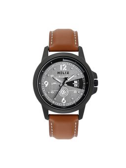 Helix - Men Grey Round Dial Analog Watch - TW023HG14 (M)