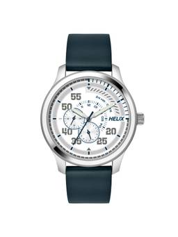 Helix - Men Silver Round Dial Analog Watch - TW043HG07 (M)