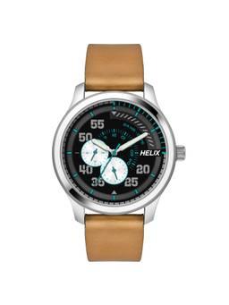 Helix - Men Black Round Dial Analog Watch - TW043HG08 (M)