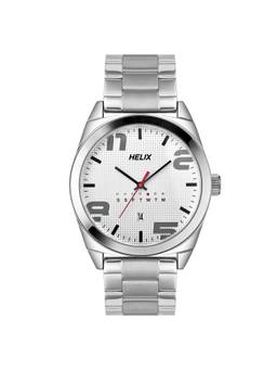 Helix - Men Silver Round Dial Analog Watch - TW044HG03 (M)
