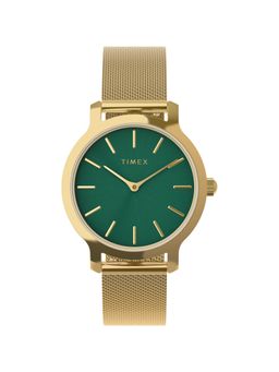 Timex - Transcend Round 31mm Green Dial Analog Women Watch - TW2W87300UJ