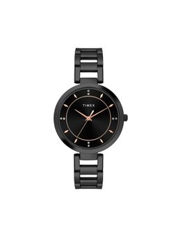 Timex - Women Black Round Dial Analog Watch - TWEL107SMU14 (M)