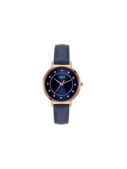 Timex - Round 21mm Blue Dial Analog Women Watch - TWEL158SMU03
