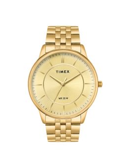 Timex - Men Beige Round Dial Analog Watch - TWTG12104 (M)