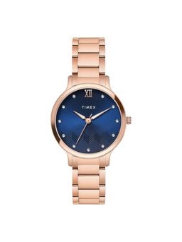 Timex - Women Blue Round Dial Analog Watch - TWTL12310 (M)
