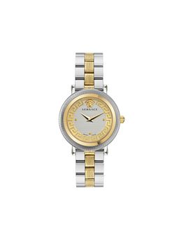 VERSACE - Women Greca Flourish White Round Dial Analog Watch - VE7F00423 (M)