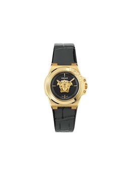 VERSACE - Women Hera Black Round Dial Analog Watch - VE8D00324 (M)