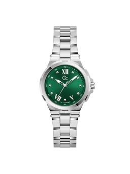 Guess - Women Gdr Structure Green Round Dial Analog Watch - Y29006L9MM (M)