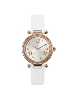 Guess - Women Gsc Prime Chic White Round Dial Analog Watch - Y46009L1MM (M)
