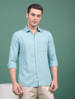CRIMSOUNE CLUB - Men Green Knitted Shirt