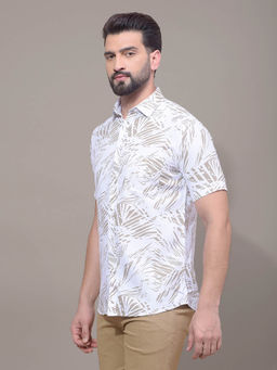CRIMSOUNE CLUB - Men White Printed Shirt
