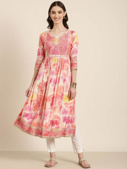 SHOWOFF - Women's Multi-Colour Anarkali Kurta