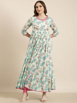 SHOWOFF - Women's Floral Anarkali Kurta