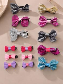 JEWELZ - Stylish and Multi-Color Hair Clips (Pack Of 14)