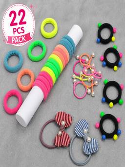 JEWELZ - Multi-Color Designer Rubber Bands (Pack Of 22)