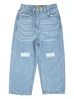 Allen Solly Junior - Girls Blue Regular Fit Jeans