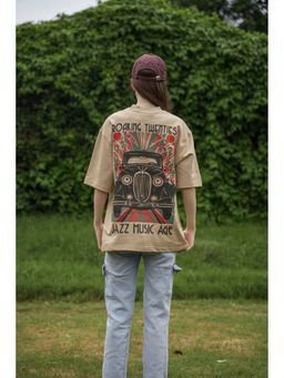 FENUCCI - Bronze Jazz Age Ride Oversized T-Shirt