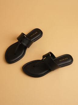 ERIDANI - Petra Black Solid Flats