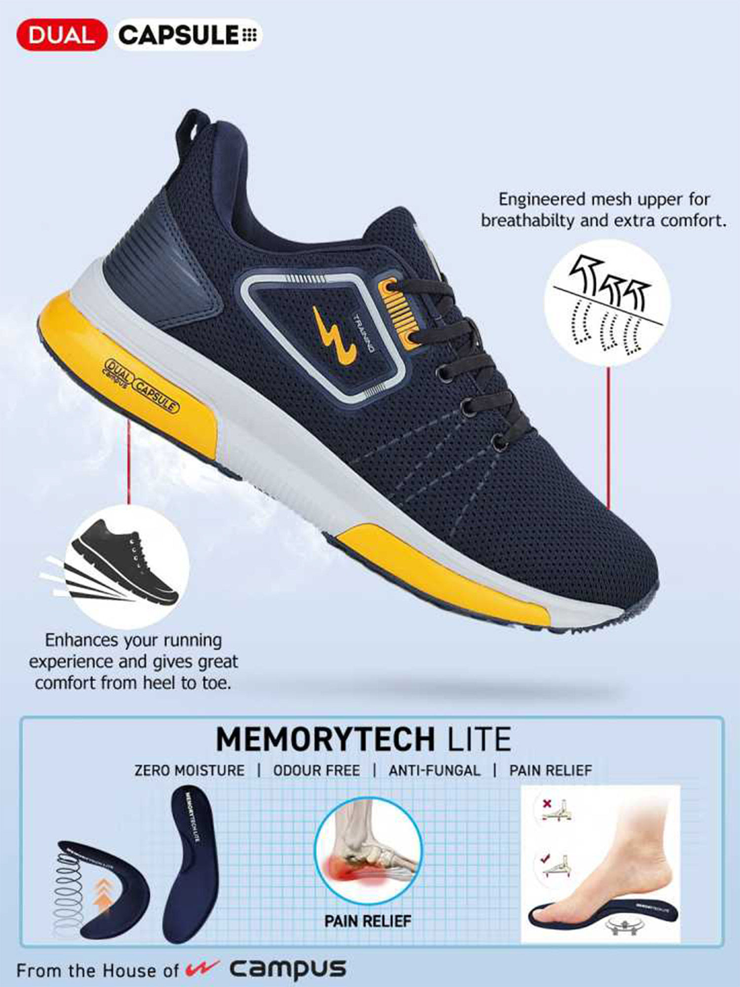 Buy Campus Brazil Adv Pro Navy Blue 