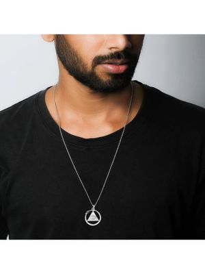 GIVA Pendants : Buy GIVA Avin by Giva Oxidised Silver Eye of Providence 