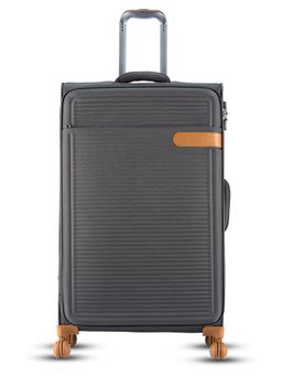 it luggage - Radiate Soft Suitcase Expandable 8 Wheel Trolley Grey (L)