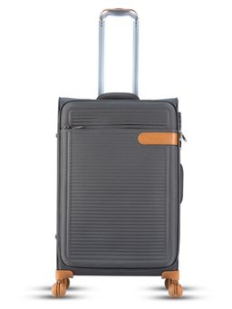 it luggage - Radiate Soft Suitcase Expandable 8 Wheel Trolley Grey (M)