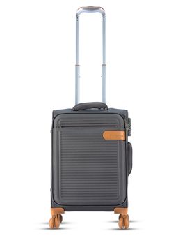 it luggage - Radiate Soft Suitcase Expandable 8 Wheel Trolley Grey (S)