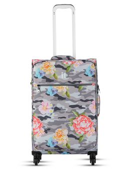 it luggage - Emulate Soft Suitcase Expandable 8 Wheel Trolley Grey (M)