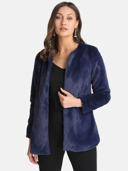 Kazo - Navy Blue Solid Jacket
