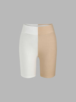 Cider - Patchwork Elasticated Midi Shorts