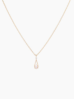 Cider - Water Drop Rhinestone Pendant Necklace