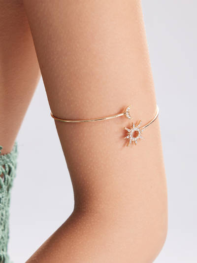 Whims goth Sun & Star Decor Arm Cuff