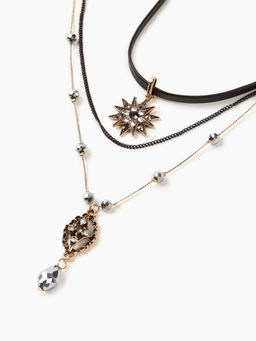 Cider - Star Layered Decor Necklace