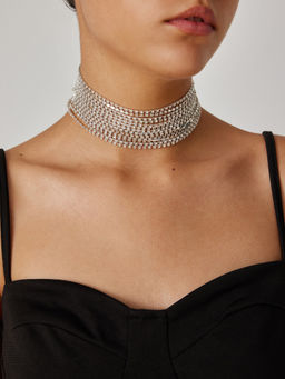 Cider - Multilayer Rhinestone Choker