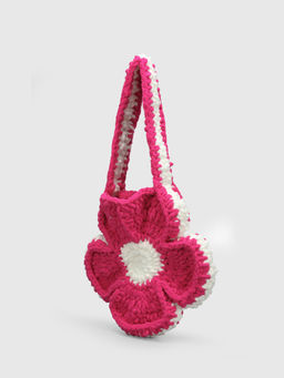 Cider - Terry Flower Design Top Handle Bag