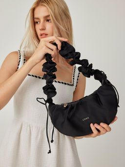 Cider - Minimalist Ruched Top Handle Bag